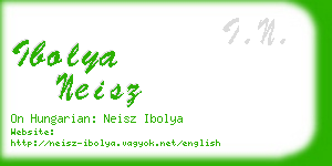 ibolya neisz business card